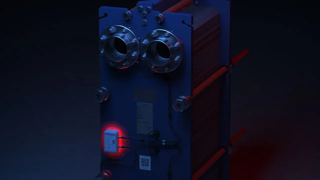 heat exchanger with sensor performance monitoring