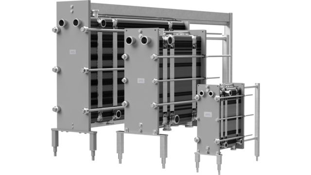 Range of hygienic line plate heat exchangers