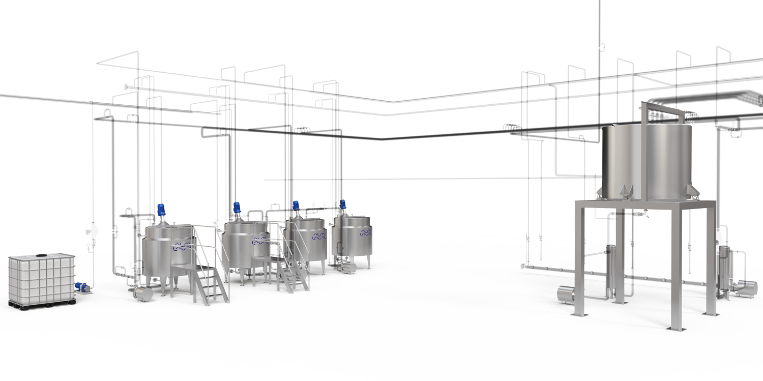 Alfa Laval margarine processing plants and equipment for oil phase and emulsifier area