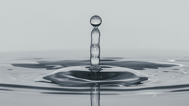 Aqua blue mini bunkered water